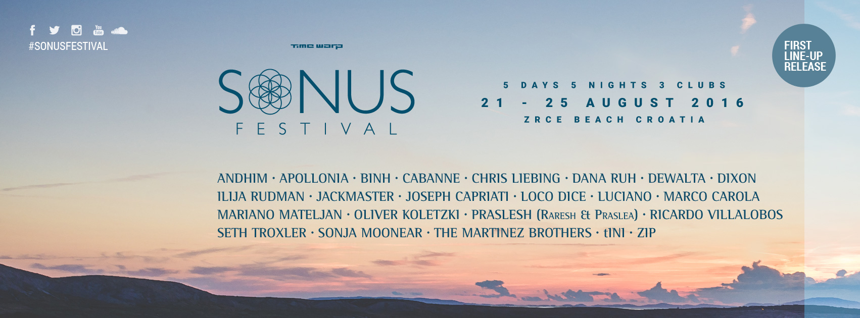 Objavljena prva imena Sonus Festivala 2016
