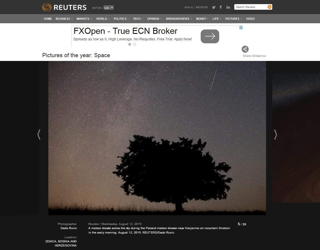 Ruvić u izboru za Reutersov foto godine