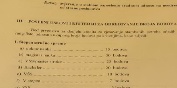 Kreditiranje stambenih potreba mladih