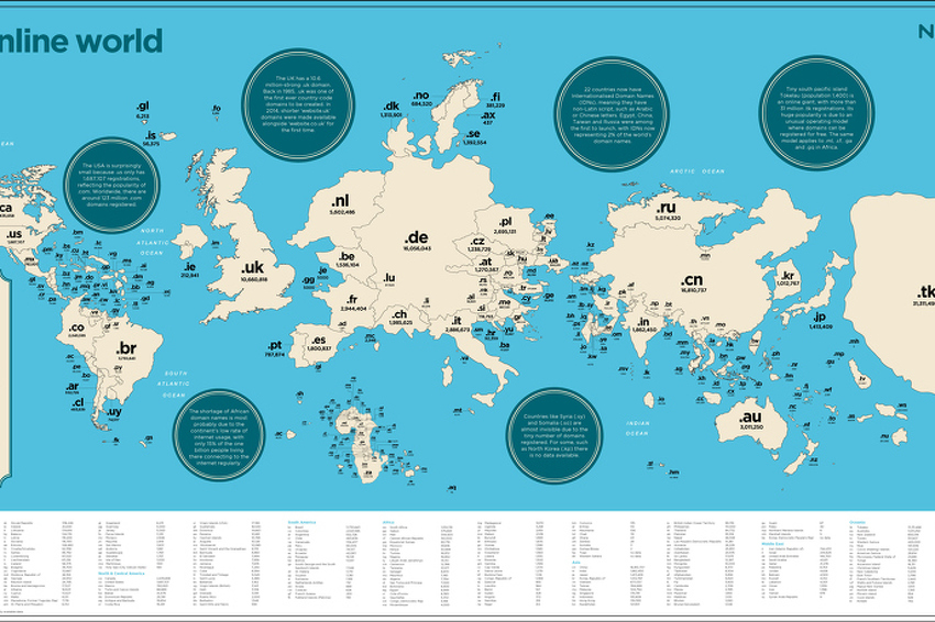 Začuđujuća karta interneta