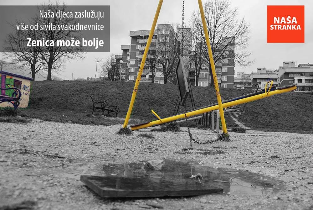 Naša stranka Zenica predala 1500 potpisa za izgradnju i obnovu dječijih igrališta