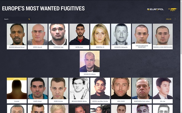 Čak 14 opasnih bjegunaca sad je u zatvoru zahvaljujući web stranici Europe´s Most Wanted