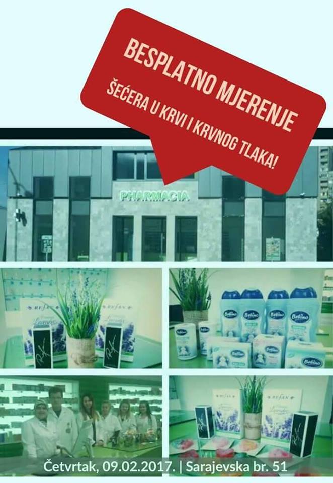 Besplatno mjerenje šećera u krvi i krvnog tlaka