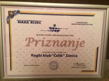 Priznanje za RK Čelik za 2016.godinu