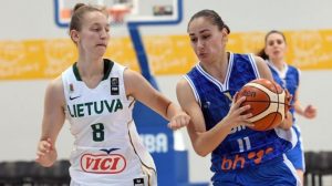 Nedžla Kovačević na utakmici protiv Litvanije